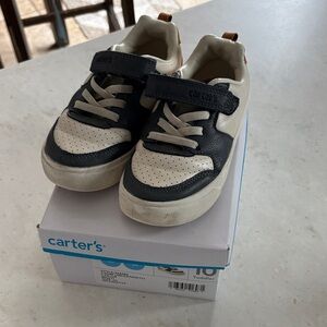 10 Toddler Carter's Blue and White Kids Sneakers